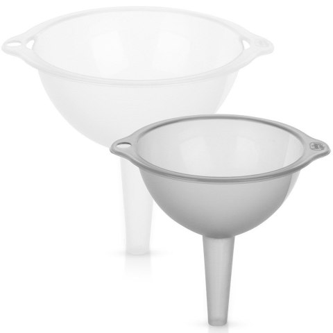 ZESTAW LEJKÓW KUCHENNYCH 2 SZTUKI 10/12 CM LEJEK DO BUTELEK SŁOIKÓW SOKÓW EXCELLENT HOUSEWARE 259705