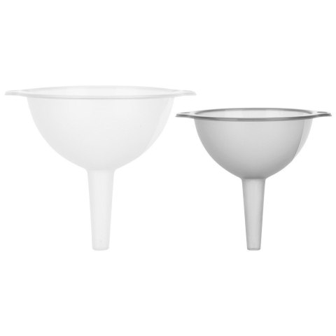 ZESTAW LEJKÓW KUCHENNYCH 2 SZTUKI 10/12 CM LEJEK DO BUTELEK SŁOIKÓW SOKÓW EXCELLENT HOUSEWARE 259705