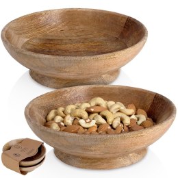 ZESTAW MISEK DREWNIANYCH DO SERWOWANIA 2 SZTUKI 16CM 400ML HOME STYLING COLLECTION 259648