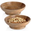 ZESTAW MISEK DREWNIANYCH DO SERWOWANIA 2 SZTUKI 16CM 400ML HOME STYLING COLLECTION 259648