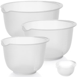 ZESTAW MISEK KUCHENNYCH DO MIKSOWANIA Z MIARKĄ 1.5 / 2 / 2.5L 3 SZTUKI EXCELLENT HOUSEWARE 259367
