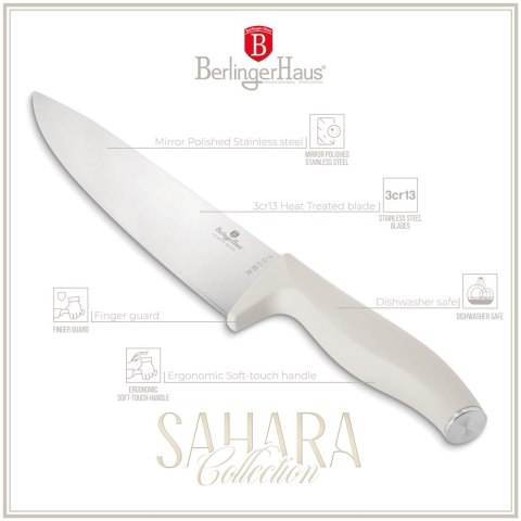 ZESTAW NOŻY W BLOKU BAMBUSOWYM 10-ELE BERLINGER HAUS SAHARA BH-3121