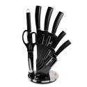 ZESTAW NOŻY W STOJAKU 8 EL. BERLINGER HAUS BLACK SILVER BH-2565