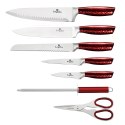 ZESTAW NOŻY W STOJAKU 8 EL. BERLINGER HAUS METALLIC LINE BURGUNDY BH-2459