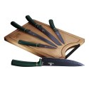 ZESTAW NOŻY Z DESKĄ 6 EL. BERLINGER HAUS METALLIC EMERALD LINE BH-2551