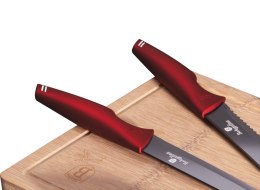 ZESTAW NOŻY Z DESKĄ 6-ele BERLINGER HAUS BURGUNDY LINE BH-2704