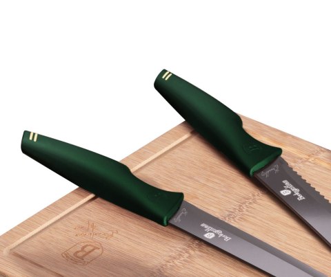 ZESTAW NOŻY Z DESKĄ 6-ele BERLINGER HAUS EMERALD LINE BH-2706
