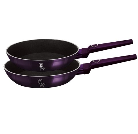 ZESTAW PATELNI TYTANOWYCH 22/26cm BERLINGER HAUS PURPLE ECLIPSE BH-6789