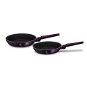 ZESTAW PATELNI TYTANOWYCH 22/26cm BERLINGER HAUS PURPLE ECLIPSE BH-6789