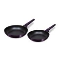 ZESTAW PATELNI TYTANOWYCH 22/26cm BERLINGER HAUS PURPLE ECLIPSE BH-6789