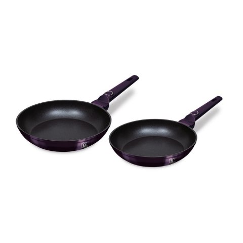 ZESTAW PATELNI TYTANOWYCH 22/26cm BERLINGER HAUS PURPLE ECLIPSE BH-6789