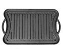 ŻELIWNA PŁYTA GRILLOWA 42 X 26CM DWUSTRONNA KRISBERG KS-2569
