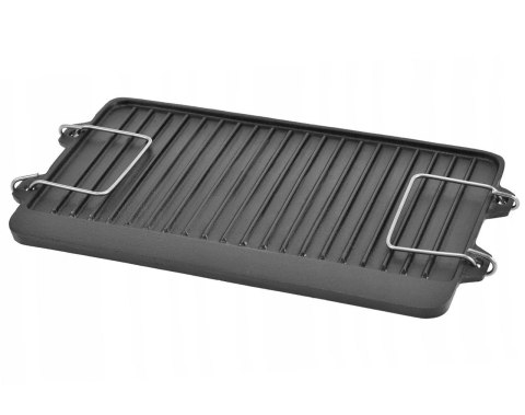 ŻELIWNA PŁYTA GRILLOWA 44 X 24CM DWUSTRONNA KRISBERG KS-2643