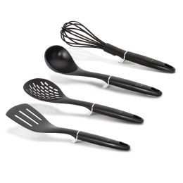 ZESTAW PRZYBORÓW KUCHENNYCH 4 EL. BERLINGER HAUS BLACK SILVER BH-6217