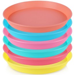 Zestaw talerzy dla 6 osób talerze plastikowe 22.5cm komplet 6 sztuk EXCELLENT HOUSEWARE 139340