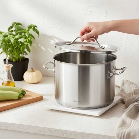 GARNEK GASTRONOMICZNY Z POKRYWĄ STALOWĄ Ø50cm 58L KINGHOFF KH-2028