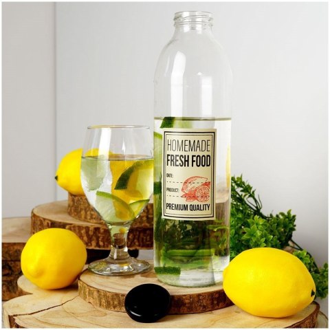 Butelka na lemoniadę sok wodę szklana 1000ml VILDE 139179