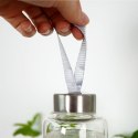 Butelka na wodę sok lemoniadę szklana szara 600 ml EXCELLENT HOUSEWARE 259152-S