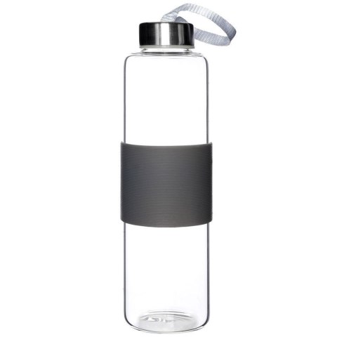Butelka na wodę sok lemoniadę szklana szara 600 ml EXCELLENT HOUSEWARE 259152-S