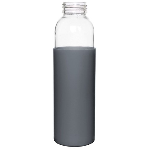 Butelka szklana na wodę soki z silikonowym pokrowcem szara 500 ml EXCELLENT HOUSEWARE 124502-S