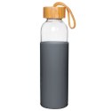 Butelka szklana na wodę soki z silikonowym pokrowcem szara 500 ml EXCELLENT HOUSEWARE 124502-S