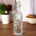 Butelka z klipsem szklana na nalewki wino bimber soki syrop 750 ml ORION 126496