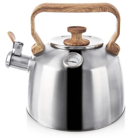 Czajnik z gwizdkiem stalowy na gaz indukcja z termometrem 3.2L ORION 113521