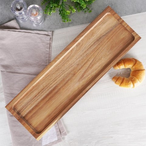Deska do serwowania drewniana na nóżkach 55x18 cm EXCELLENT HOUSEWARE 139381