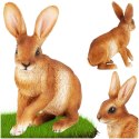 Figurka ogrodowa dekoracja ozdoba do ogrodu zając 21x11x27.5cm PROGARDEN 339522