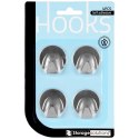 Haczyki wieszaki uchwyty haczyk samoprzylepny stalowy 3.5x4cm 4SZT STORAGE SOLUTIONS 569418-W3