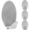 Haczyki wieszaki uchwyty haczyk samoprzylepny stalowy 3.5x5.5cm 4SZT STORAGE SOLUTIONS 569418-W1