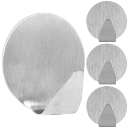 Haczyki wieszaki uchwyty haczyk samoprzylepny stalowy 5x5cm 4SZT GET-IT 569129-W3