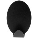 Haczyki wieszaki uchwyty haczyk samoprzylepny stalowy czarny 5.5x3.5cm 4SZT STORAGE SOLUTIONS 569572-W1