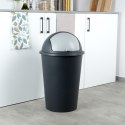 Kosz na śmieci odpady pojemnik śmietnik plastikowy czarny 50L VILDE 779077