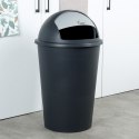 Kosz na śmieci odpady pojemnik śmietnik plastikowy czarny 50L VILDE 779077