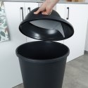 Kosz na śmieci odpady pojemnik śmietnik plastikowy czarny 50L VILDE 779077