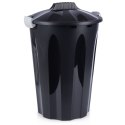 Kosz na śmieci odpady śmietnik plastikowy czarny duży 40L do odpadów VILDE 779053