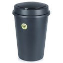 Kosz na śmieci odpady śmietnik plastikowy czarny duży 47L VILDE 779076