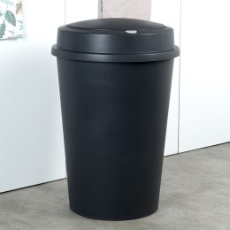 Kosz na śmieci odpady śmietnik plastikowy czarny duży 47L VILDE 779076