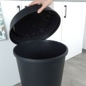 Kosz na śmieci odpady śmietnik plastikowy czarny duży 47L VILDE 779076