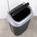 Kosz na śmieci odpady śmietnik plastikowy czarny duży 50L VILDE 779073