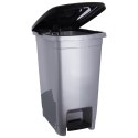 Kosz na śmieci plastikowy z pedałem wąski 10L śmietnik szary ORION 731308