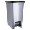 Kosz na śmieci plastikowy z pedałem wąski 15L śmietnik szary ORION 731309