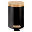 Kosz na śmieci z pedałem do kuchni łazienkowy czarny mały BLACK 3L ORION 731719
