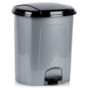 Kosz na śmieci z pedałem plastikowy szary łazienkowy do kuchni 30L ORION 731380