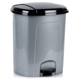Kosz na śmieci z pedałem plastikowy szary łazienkowy do kuchni 30L ORION 731380