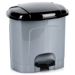 Kosz na śmieci z pedałem plastikowy szary łazienkowy do kuchni 3L ORION 731368