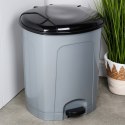 Kosz na śmieci z pedałem plastikowy szary łazienkowy do kuchni 50L ORION 731382