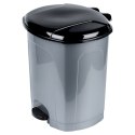 Kosz na śmieci z pedałem plastikowy szary łazienkowy do kuchni 50L ORION 731382