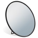 Lusterko kosmetyczne do makijażu do łazienki na stojaku czarne 15 cm VILDE 569557
